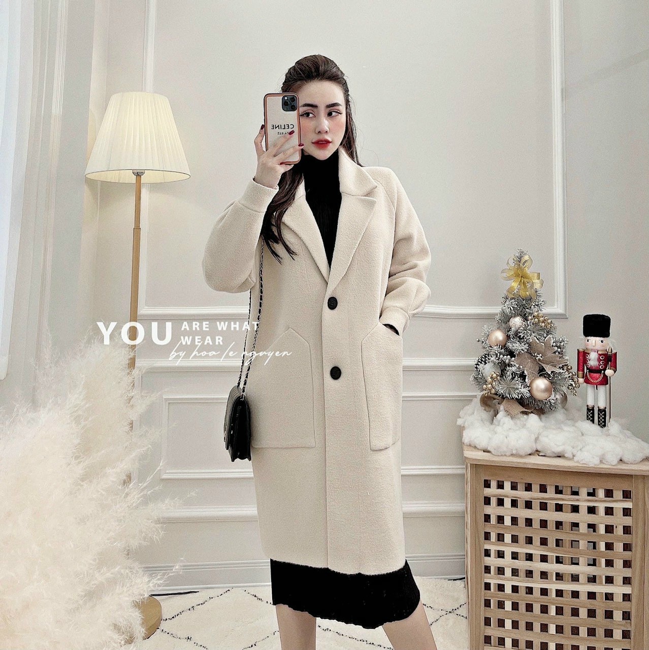 Áo khoác dạ nữ dáng dài
