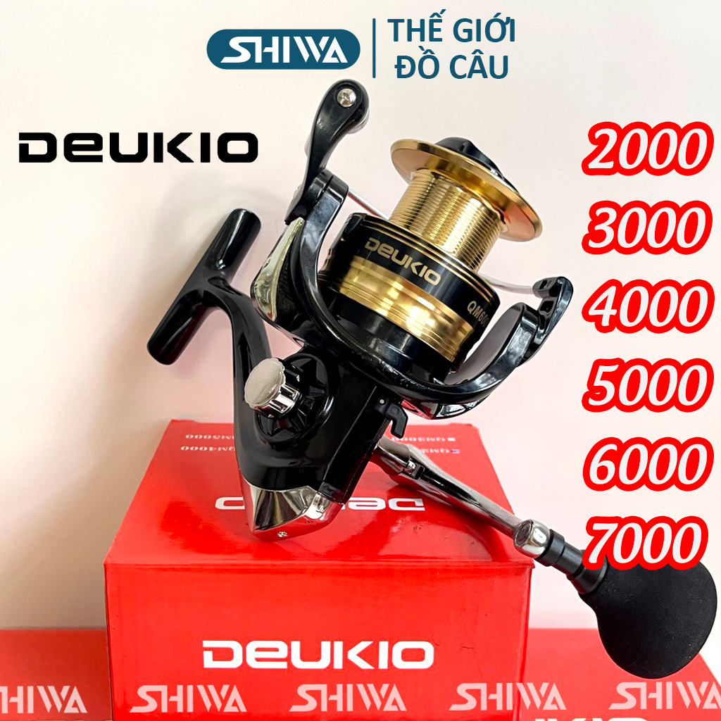 Máy câu cá deukio qm mẫu mới 2023 , máy câu đứng kim loại cao cấp đủ size 2000/3000/4000/5000/6000/7000 - đồ câu shiwa