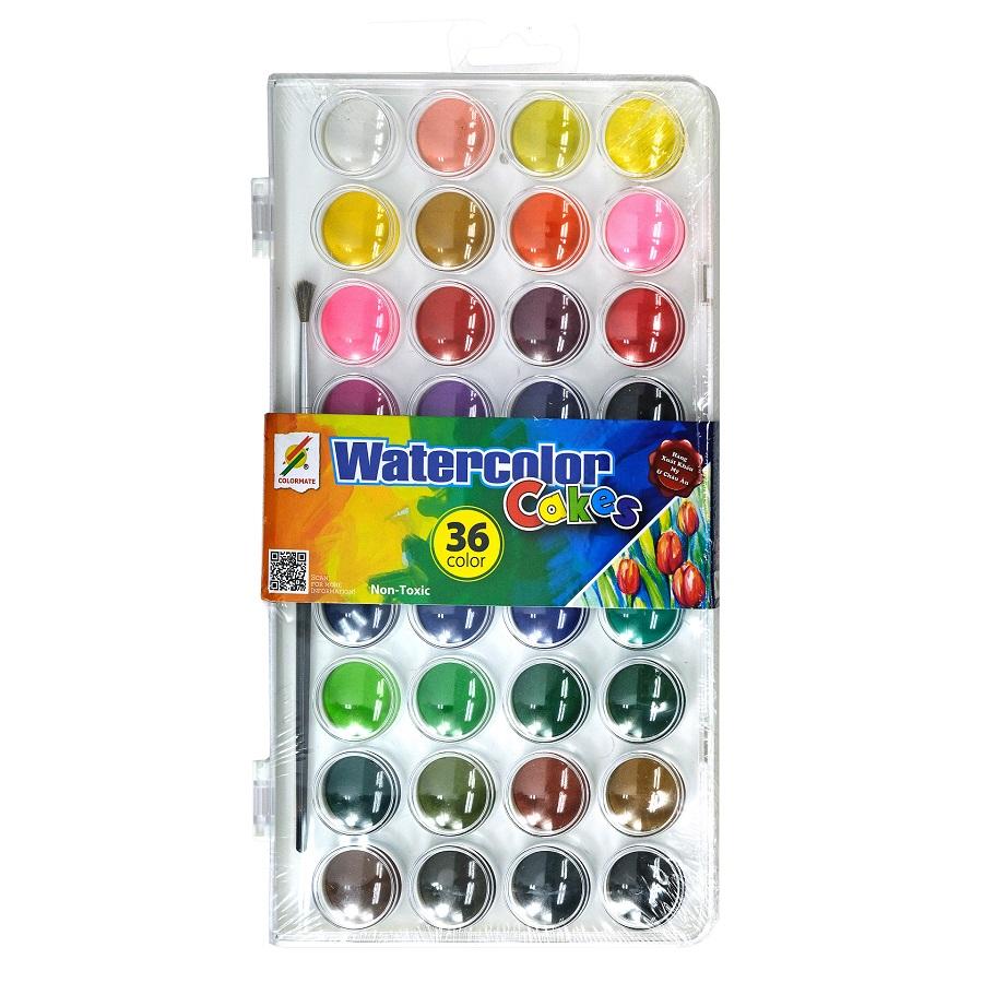 Hộp 36 Bánh Màu Nước Colormate