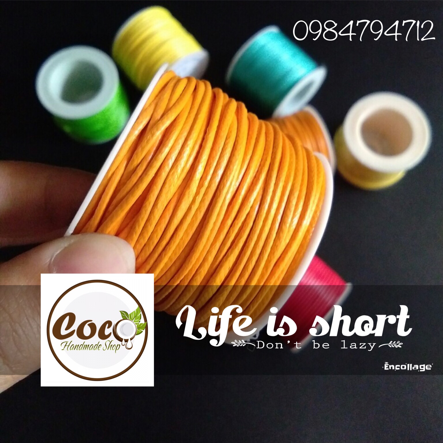 Cuộn dây sáp handmade - 15mm