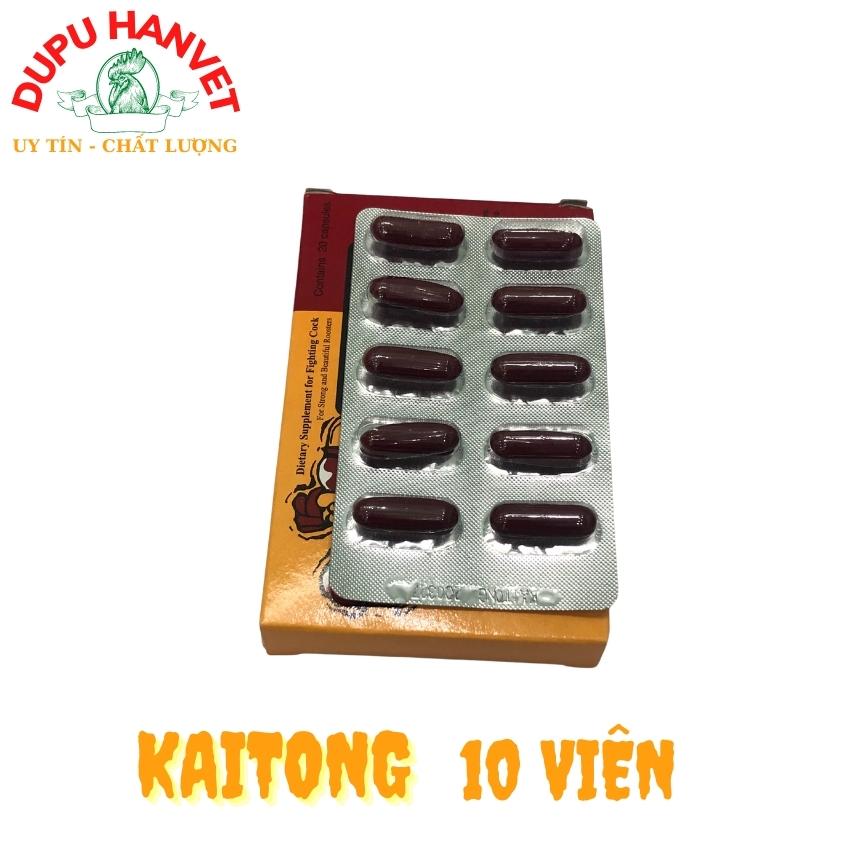 Kaitong kich lưc trước đá 1 đến 2 tuần - hộp 20 viên. th uoc gà đá thái lan