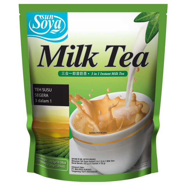 Trà Sữa gói Malaysia SunSoya / Trà sữa hòa tan 3 trong 1/ Trà sữa nhập khẩu/ Trà sữa tự pha- Vị Truyền Thống