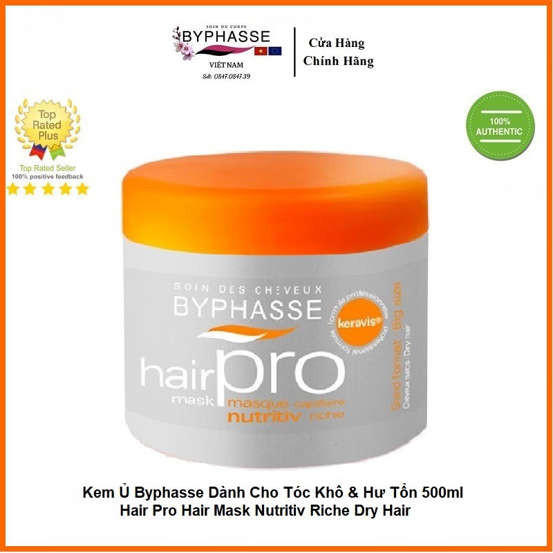 Kem Ủ Tóc Byphasse Dành Cho Tóc Khô & Hư Tổn 500ml