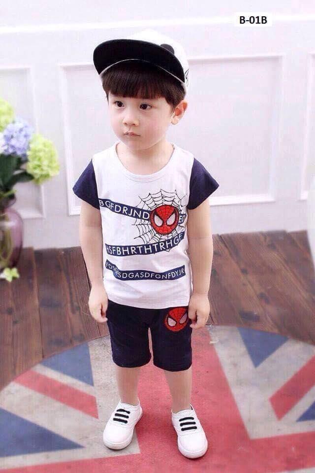 Bộ hè bé trai siêu nhân nhện