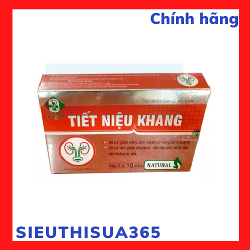 Thực phẩm chức năng Bảo Vệ Sức Khỏe - Tiết Niệu Khang, Hỗ trợ giảm các triệu chứng : Tiểu buốt, tiểu rắt , tiểu nhiều lần