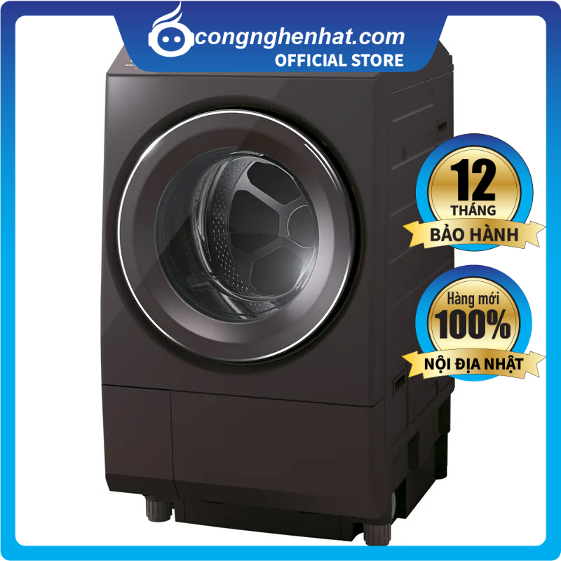 Máy giặt toshiba tw-127xp1l-t giặt 12kg sấy 7kg - hàng nội địa nhật - hàng mới