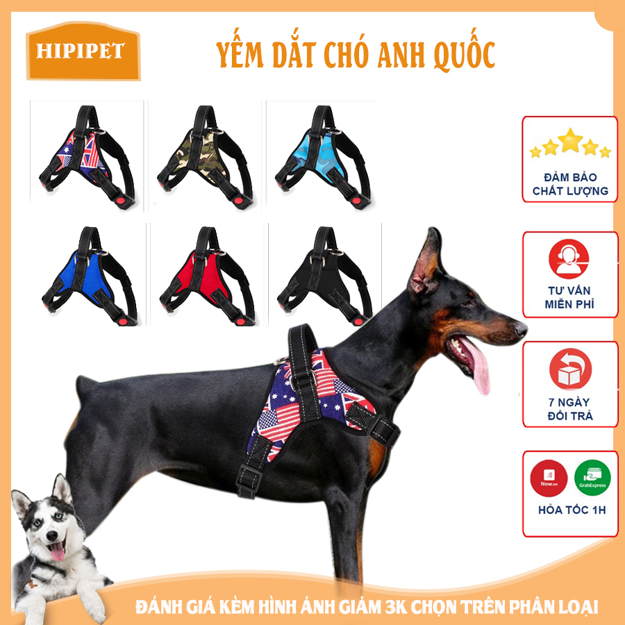 Dây dắt chó lớn đi dạo Police Dog hàng cao cấp