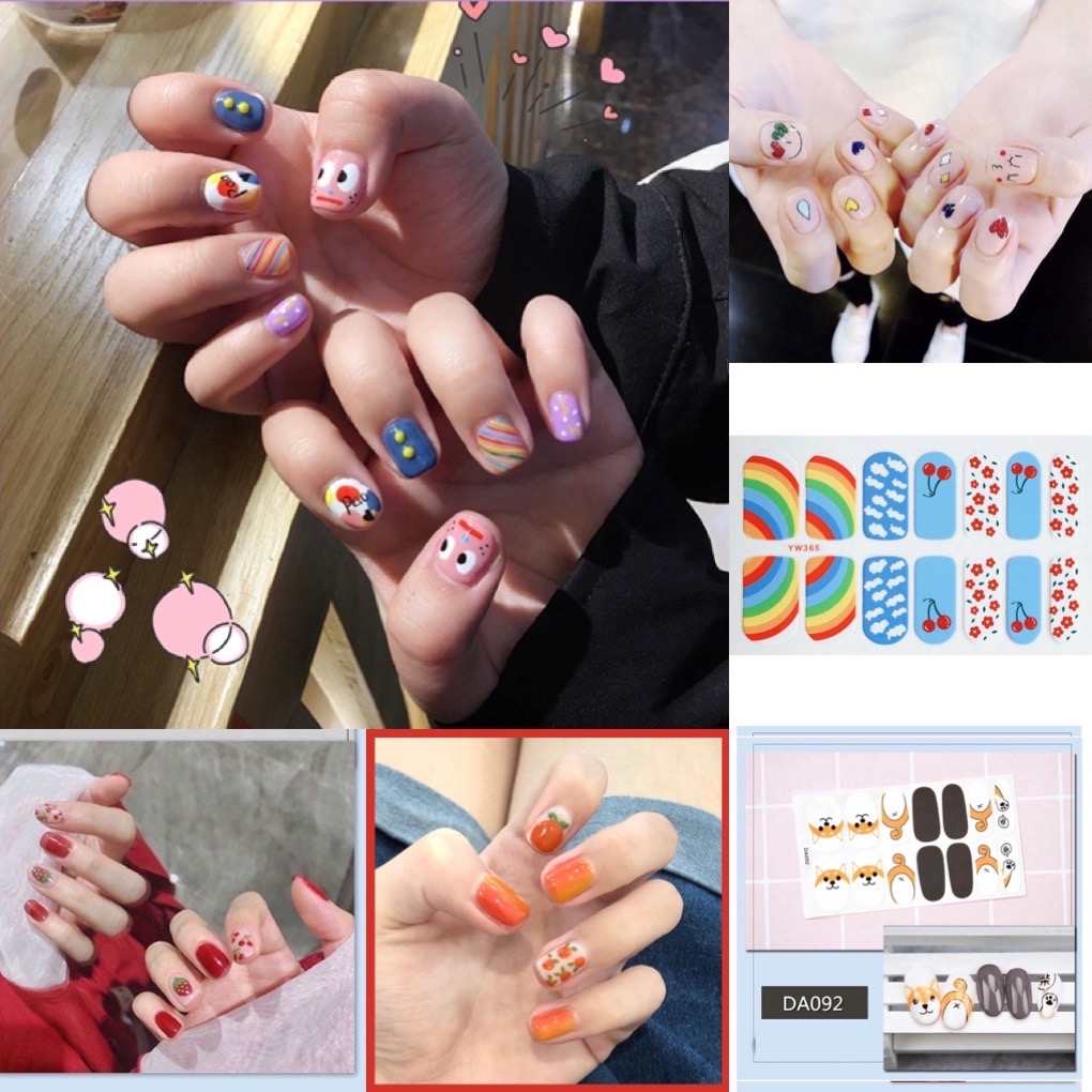Miếng dán móng tay xinh xắn nhiều mẫu