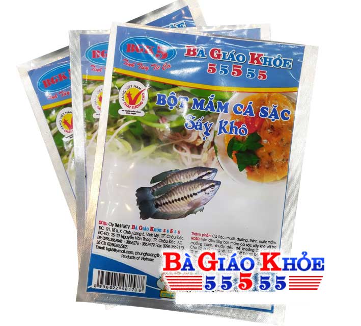 Bột Mắm Cá Sặc Sấy Khô Bà Giáo Khỏe Châu Đốc An Giang - Gói 50g