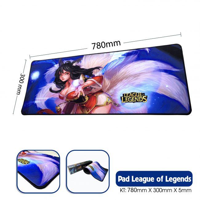 Miếng lót chuột gaming Pad League of Legends may viền