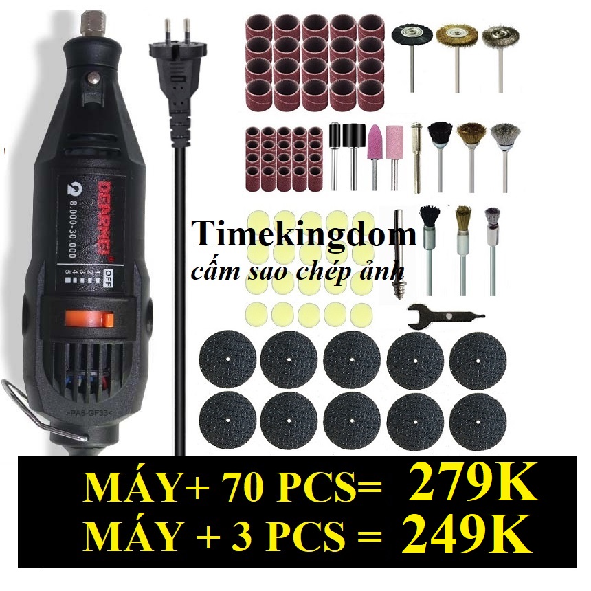 MÁY KHOAN MÀI CẮT MINI CẦM TAY CỰC MẠNH KÈM 70 CHI TIẾT KHOAN CẮT MÀI ĐÁNH BÓNG