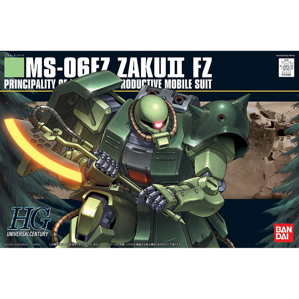 Mô hình Gundam HG MS-06FZ Zaku II Custom 087 Bandai 4573102582621