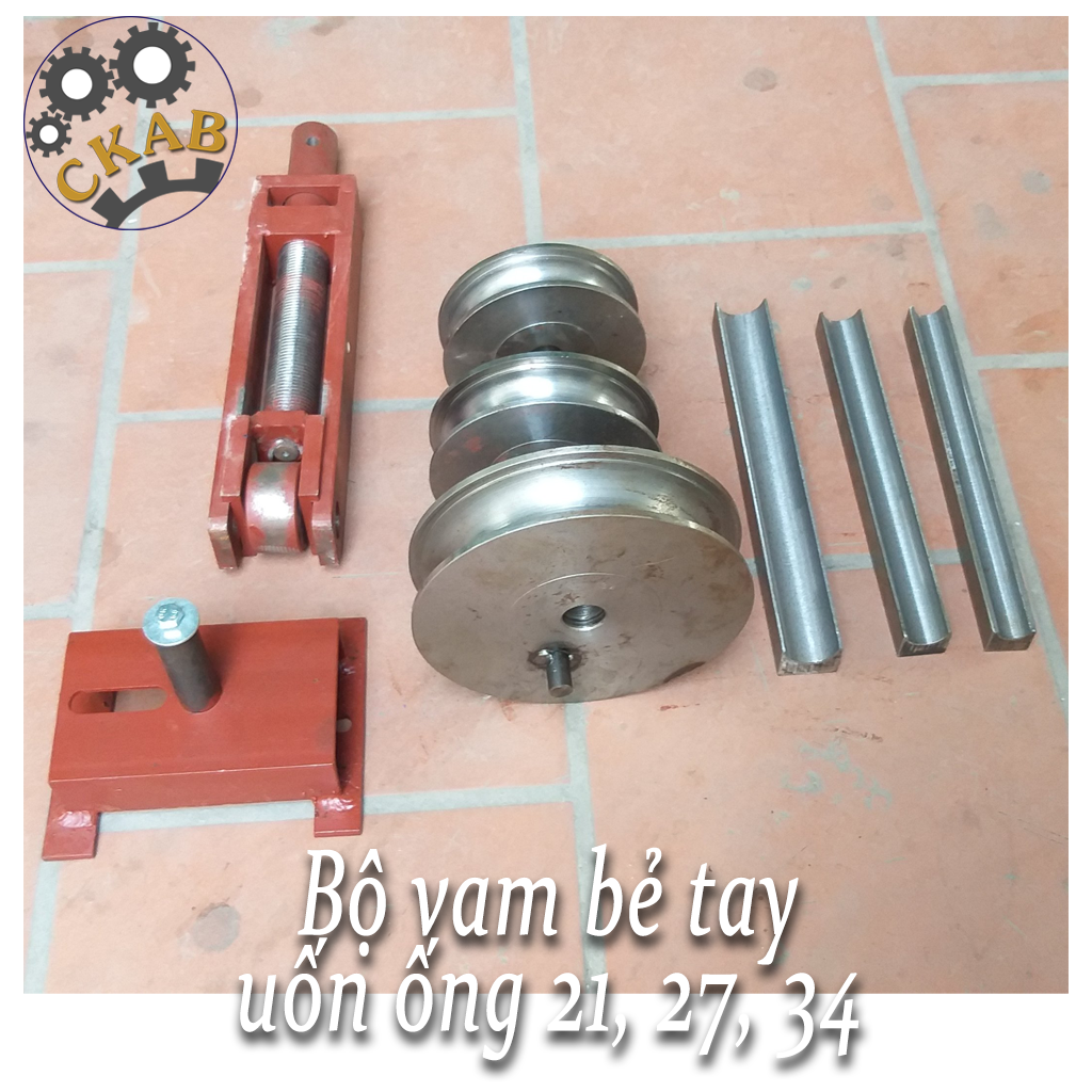 Bộ dụng vụ vam uốn sắt bằng tay phi 16-19-22-25 và 21-27-34 uốn góc từ 90 độ đến 180 độ chữ u, sử dụng đơn giản bằng cách bẻ tay, không dùng động cơ
