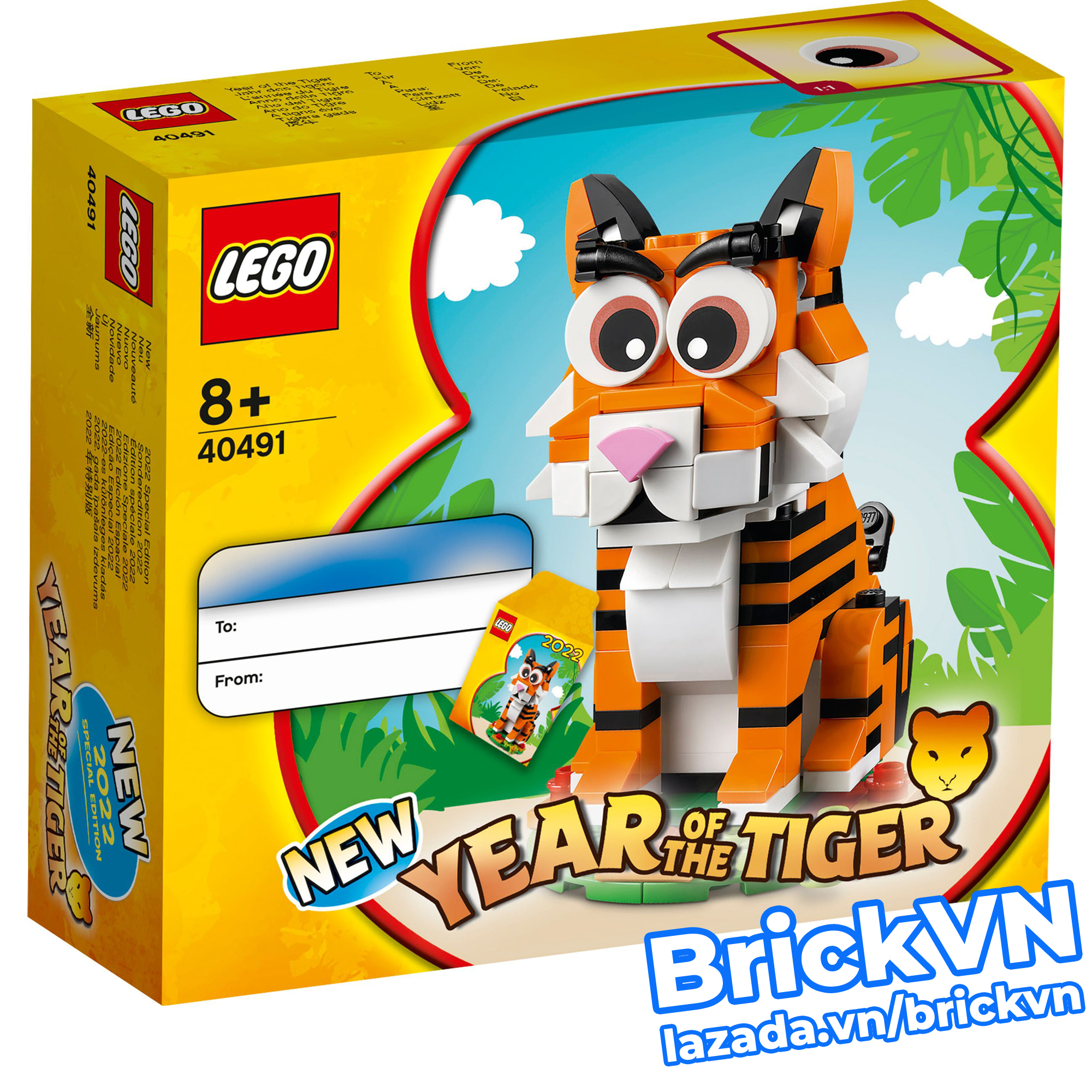 Lego 40491 hổ vàng nhâm dần tết 2022 - year of the tiger