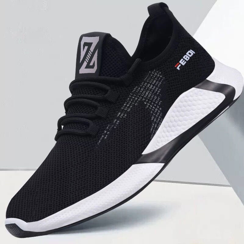 ( Có 2 Màu ) Giày nam thể thao sườn chữ XFC , Giày sneaker nam vải thoáng khí mẫu 2021 3