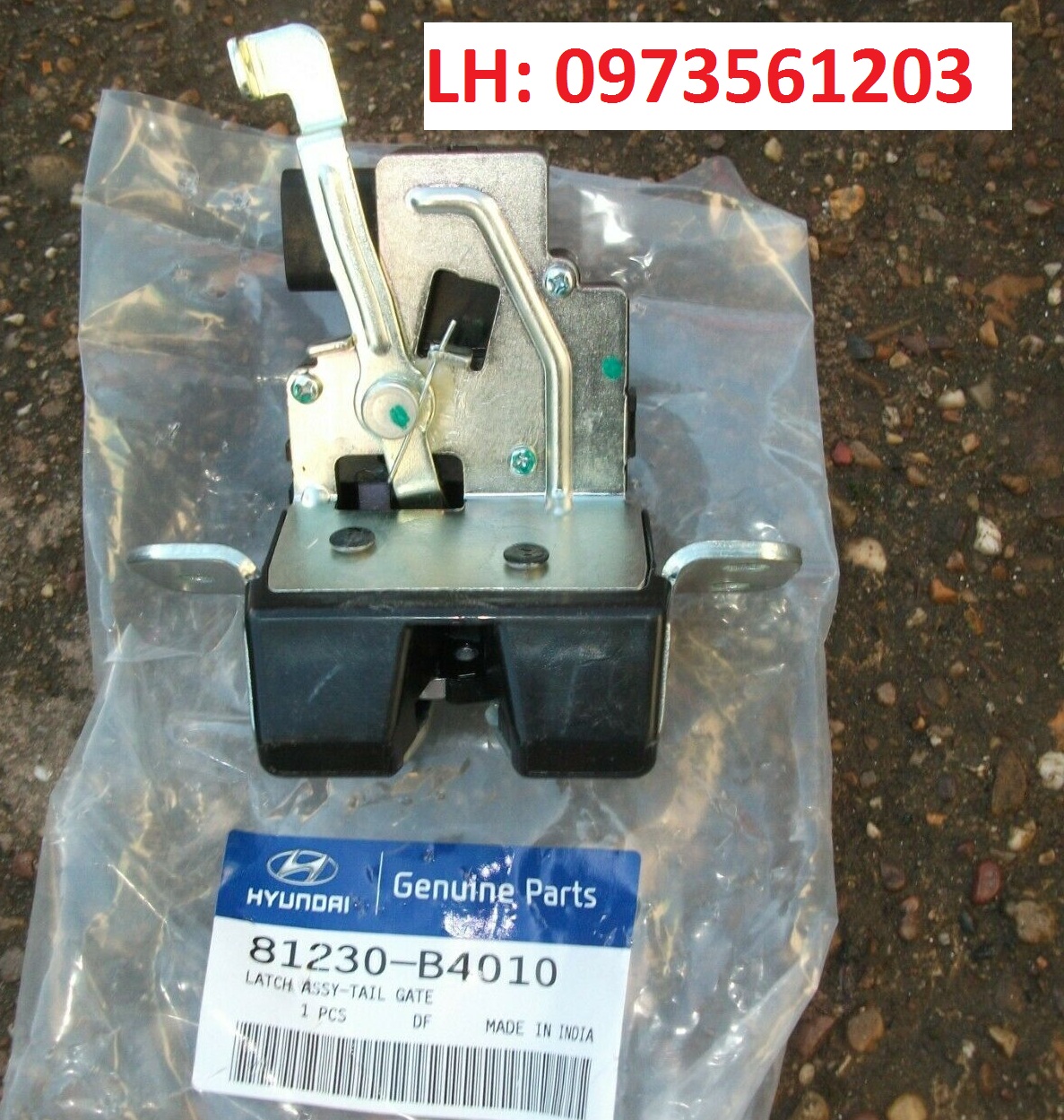 Cơ cấu khóa cốp Grand i10 5 cửa XỊN CHÍNH HÃNG, Khóa cốp i10 hatback