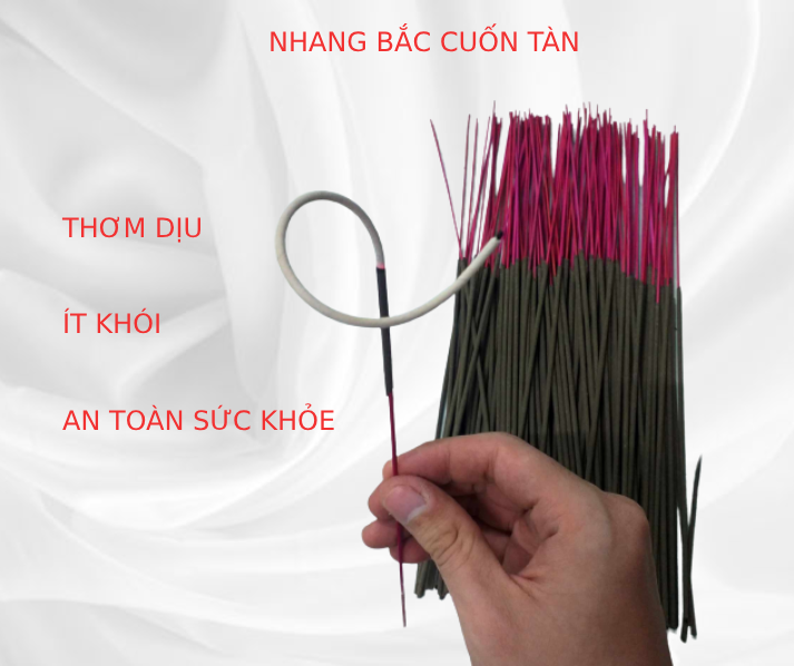 Nhang bắc cuốn tàn , nhang mùi thơm êm dịu, ít khói 500g , 1kg