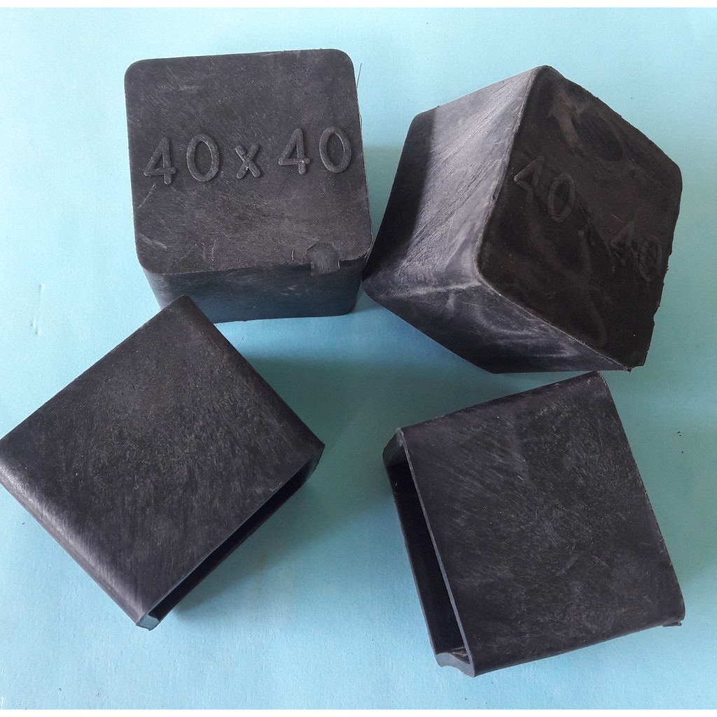 10 chiếc chụp ngoài 40x40 núm, chụp, chân đế, nút cao su bịt chân bàn, ghế, ống hộp