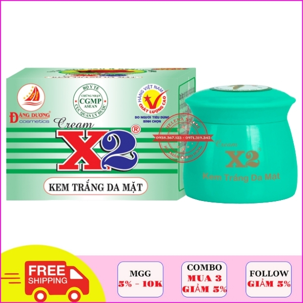 Kem x2, kem dưỡng trắng da mặt cream x2 , kem dưỡng da mặt, kem trắng da mặt
