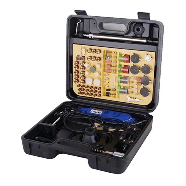 Máy khoan mài khắc mini đa năng V3 - 6 cấp độ vô cấp cùng 105 chi tiết lớn nhỏ - Xanh Dương