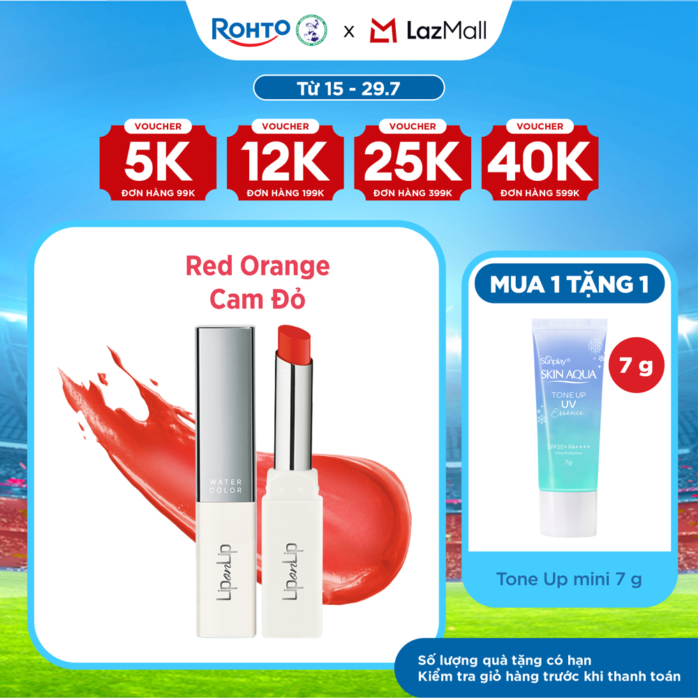 Son thỏi dưỡng môi trang điểm, cho môi căng mọng Lip On Lip Water Color 2.2g