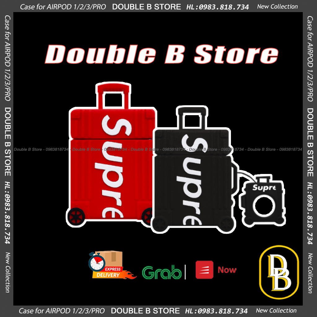 Vỏ tai nghe TWS i11, i12 Sup đỏ-đen siêu ngầu phong cách - case Airpods 1052CASPDE