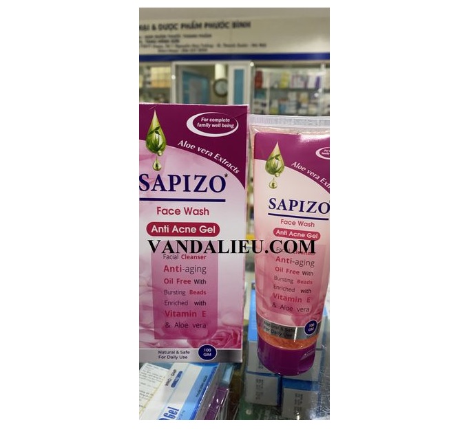 Sữa rửa mặt sapizo face wash an.ti ac.ne gel 100gm