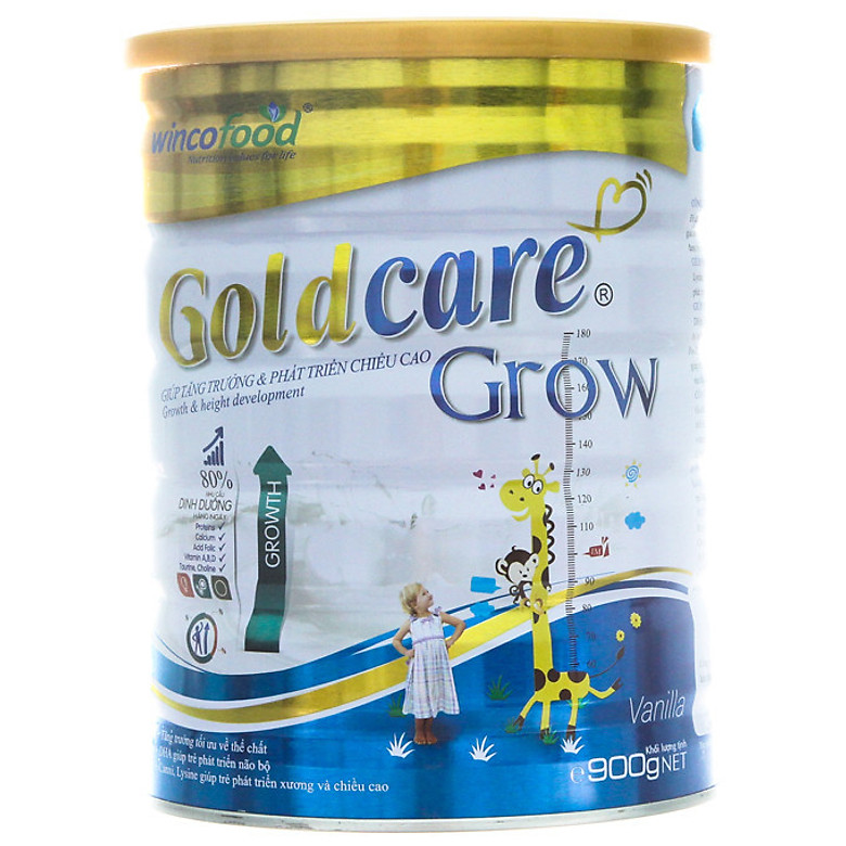 Goldcare Grow tăng trưởng chiều cao - 900 gam - Từ 1 tuổi trở lên