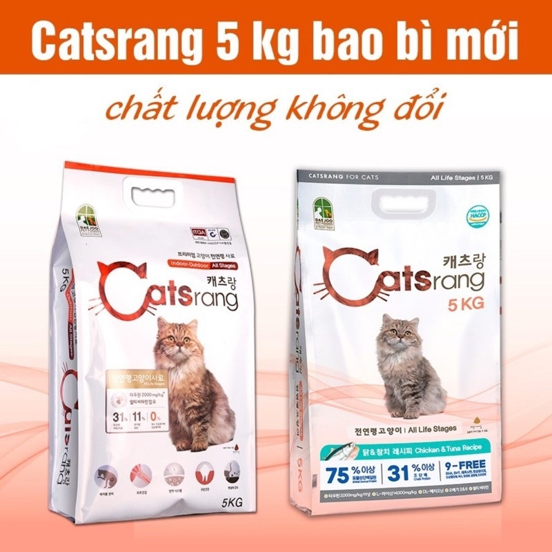 Thức ăn Catsrang Hàn Quốc cho mèo mọi lứa tuổi nhiều dinh dưỡng cao cấp
