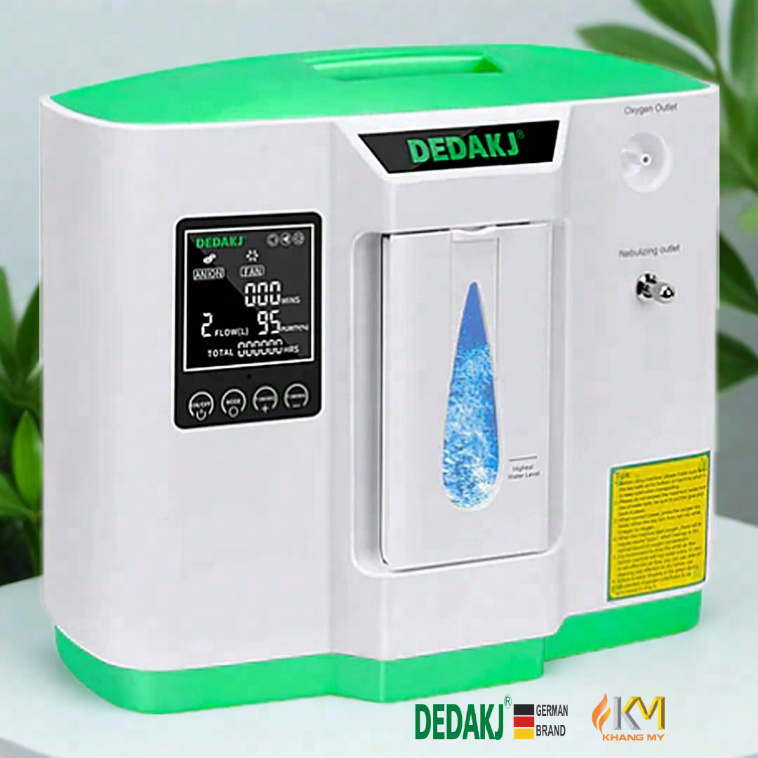 Máy tạo oxy y tế 9 lít có xông khí dung DEDAKJ tại nhà cho người bệnh khó thở