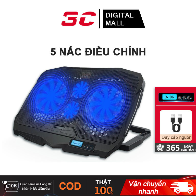 Quạt tản nhiệt laptop mát máy tính cực nhanh tránh gù lưng cho gaming văn phòng game thủ