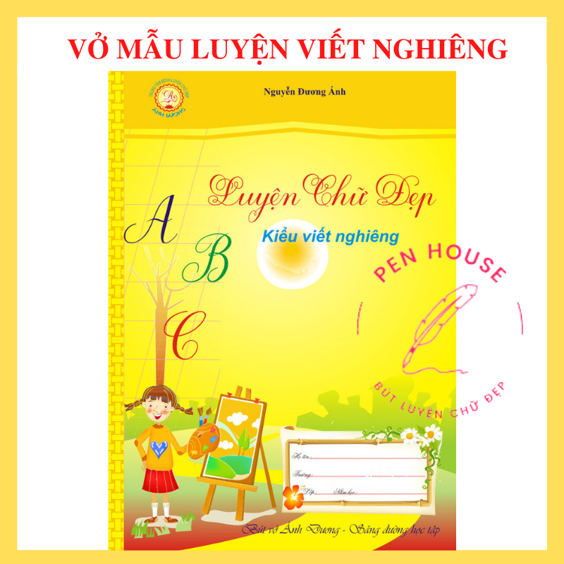 Vở luyện chữ đẹp viết chữ nghiêng thanh đậm cơ bản