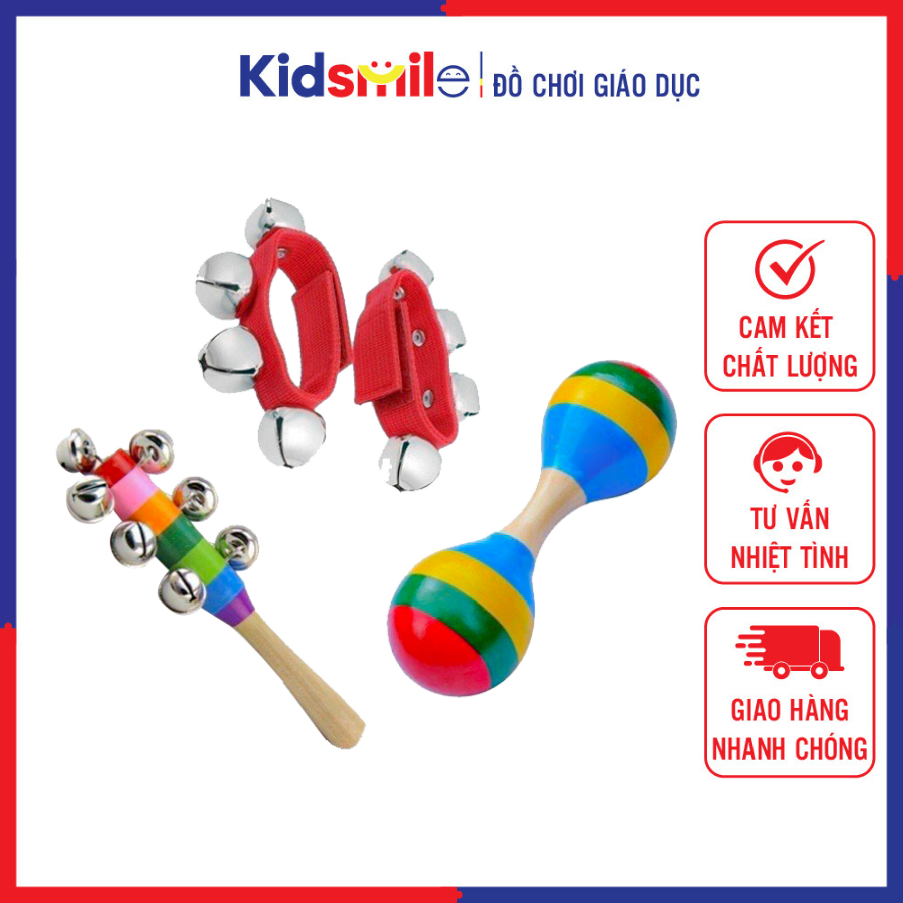 Combo 3 ĐỒ CHƠI ÂM NHẠC cho bé từ 0 đến 3 tuổi, giúp bé phát triển trí não và tăng cường khả năng cảm thụ âm nhạc