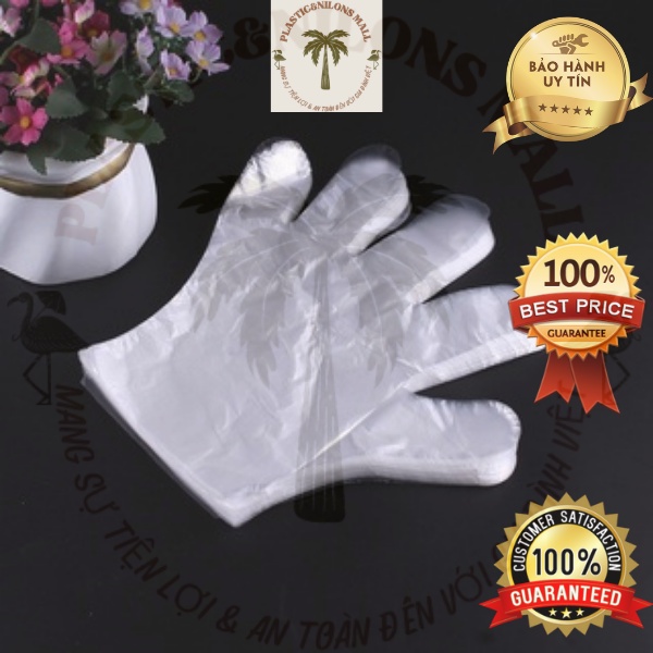 Bao tay ni lông, găng tay nylon dùng 1 lần 100g