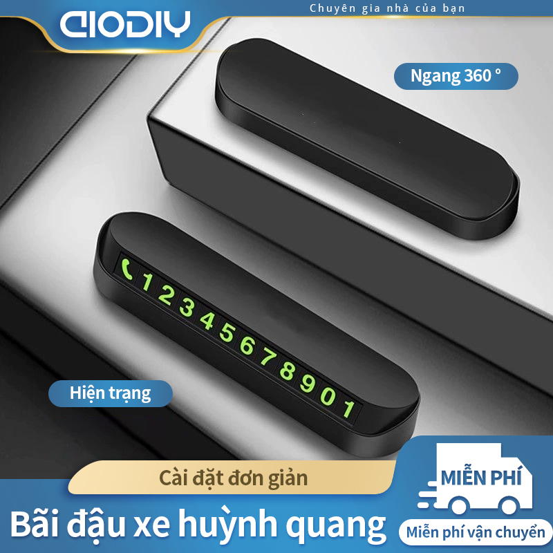 AIODIY Bảng điện thoại di chuyển, bảng số đỗ xe tạm thời cao cấp, bảng số xe, bên trong xe hiển thị xe kỹ thuật số, bên trong xe chuyên dụng.