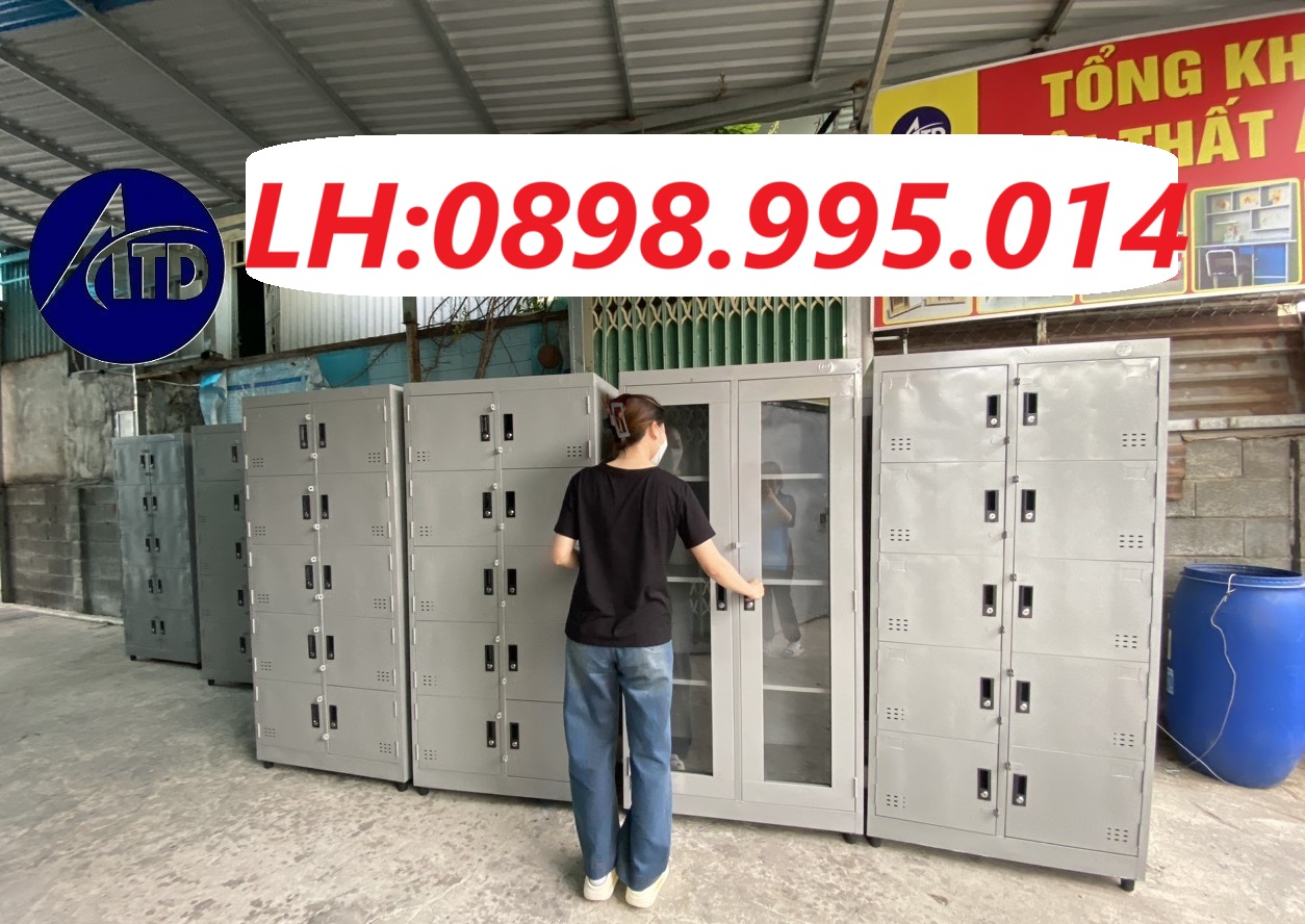 Tủ hồ sơ locker sắt đựng đồ nhân viên có khóa an toàn - Tủ hồ sơ 2 cánh 3 cánh đựng tài liệu văn phòng giá xưởng ATD
