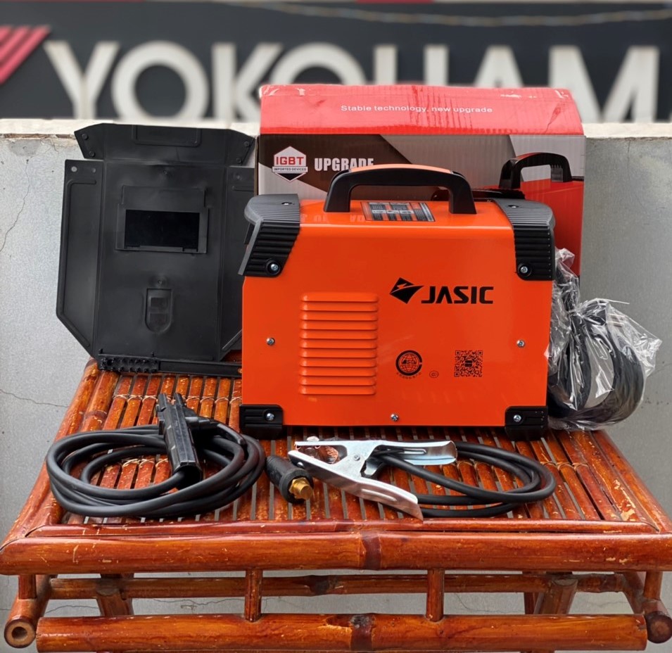 Máy hàn jasic arc 200e mẫu 2020 thế hệ mới hàn que 2,6-3.2 và chấm boong 4 ly bảo hành 18th