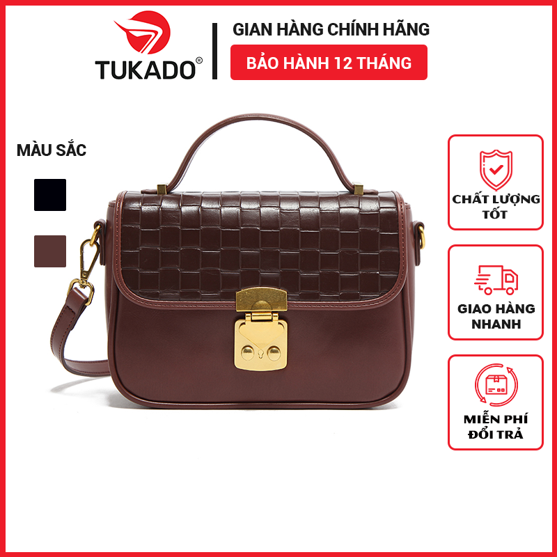 Túi xách nữ cao cấp chính hãng micocah túi đeo chéo nữ công sở thời trang vân da rắn sang trọng cực đẹp mc117 -tukado