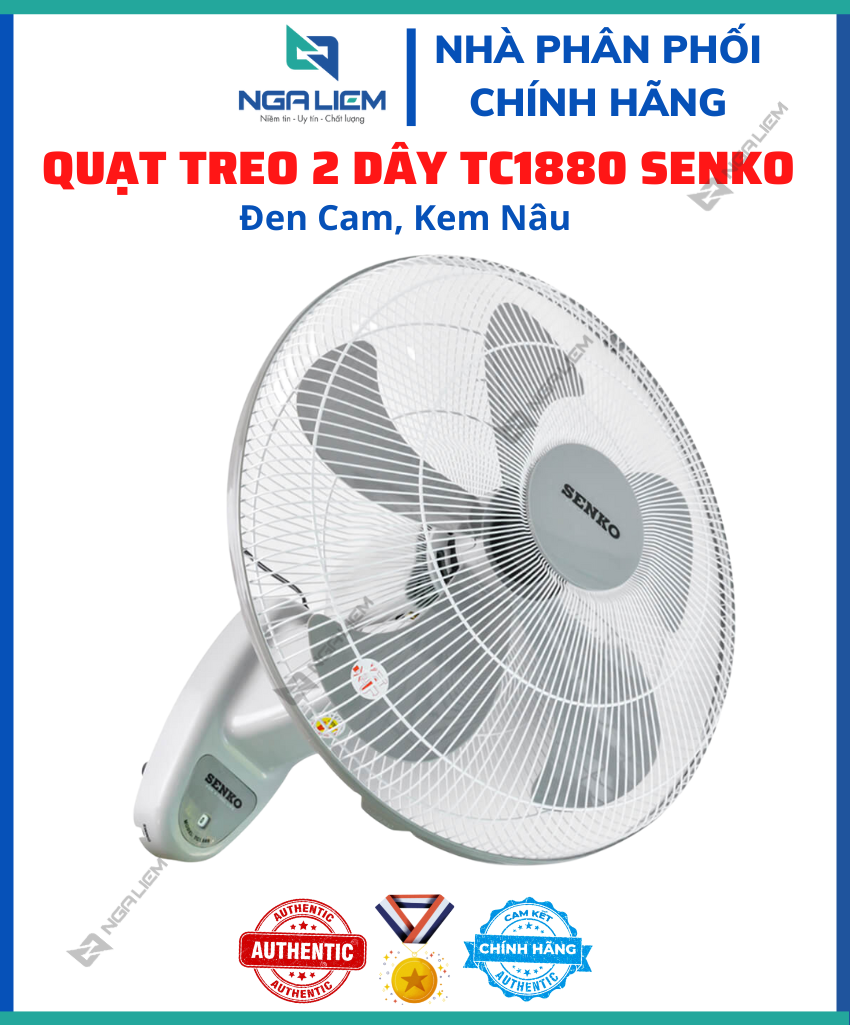 Quạt Treo 2 Dây 4,5 Tấc TC1880 SENKO (Chuyển Hướng Điện) [Hàng Chính Hãng]