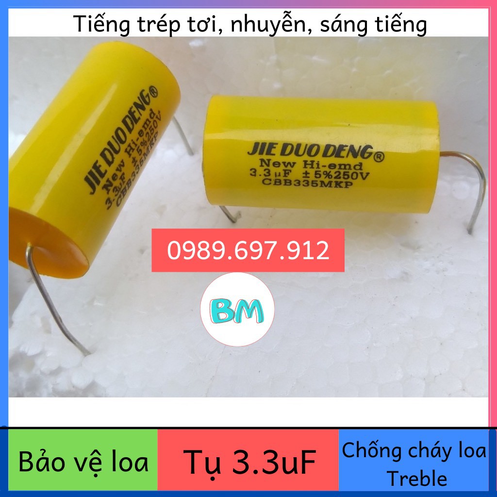 Tụ không phân cực | Tụ cản loa treble | Tụ âm thanh chống cháy loa