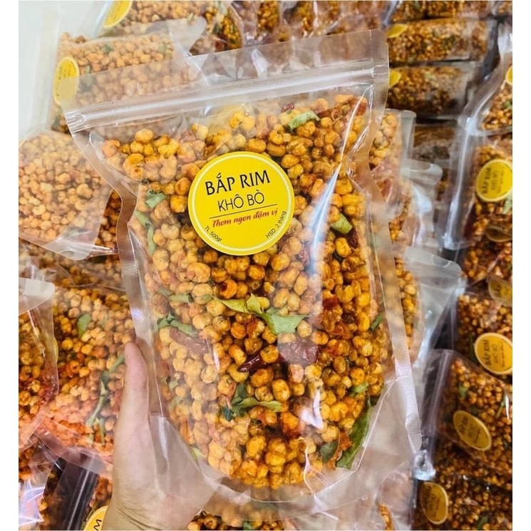 Ngô rim khô bò lá chanh handmade 35k/ 1 gói 500g