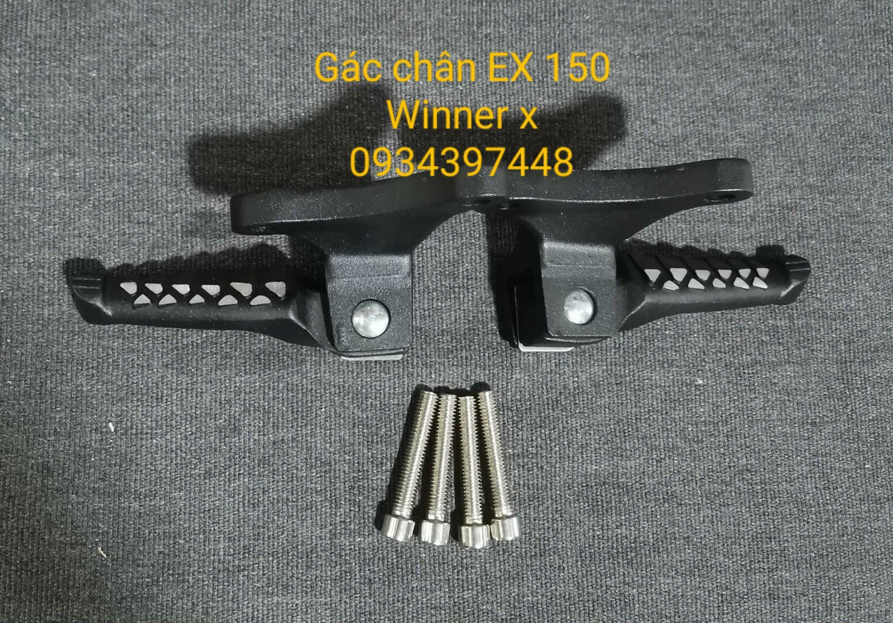 Bộ gác chân sau ngắn dành cho satria / ex 150 nhôm đúc