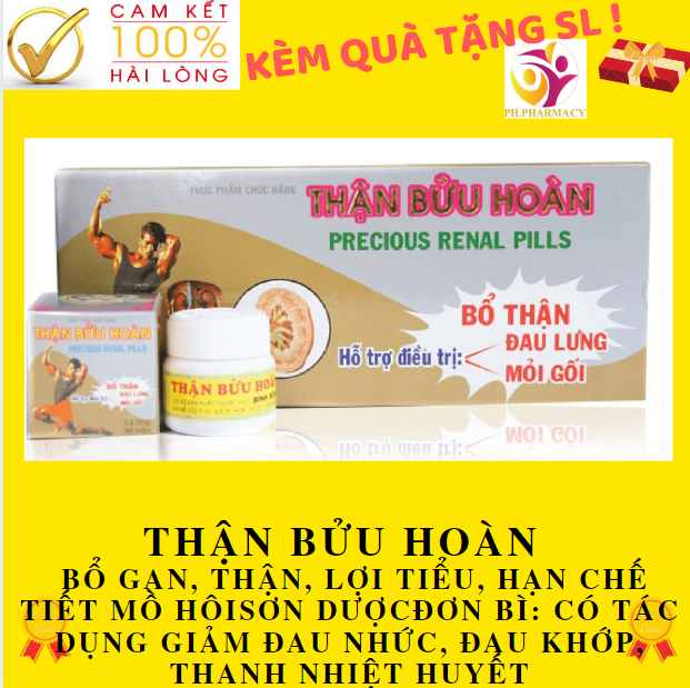 ( QUÀ TẶNG KÈM  ) Thận Bửu Hoàn của Bình Đông  đau nhức xương khớp, thoát hóa. Thành phần thảo mộc tự nhiên bồi bổ gân cốt, thông tắc khí huyết giúp xương khớp chắc khỏe.  - Thận Bửu Hoàn của Bình Đông