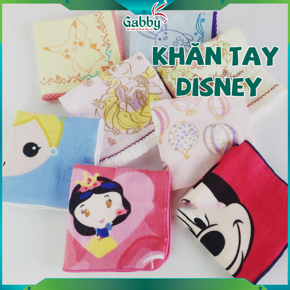 Khăn tay disney 25*25 -gabby store