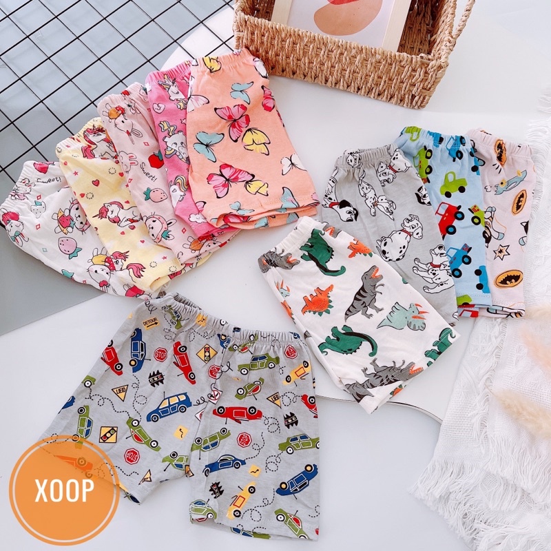 SALE SÉT 10 QUẦN BOZIP ĐÙI CHO BÉ TRAI BÉ GÁI