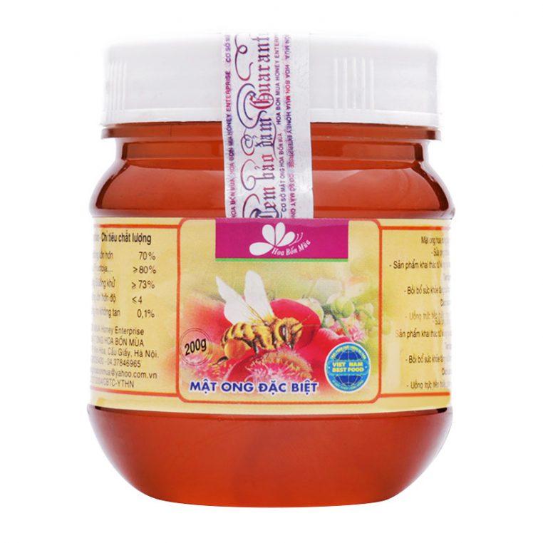 CAO CẤP - Mật Ong Nguyên Chất Loại Đặc Biệt (125ml) - Sản Phẩm Chất Lượng - Chứng Nhận An Toàn - Mật Ong Hoa Bốn Mùa