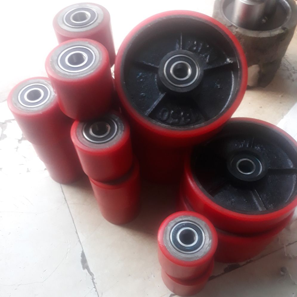 Bộ bánh xe nâng tay 2 bánh lái 4 bánh tải