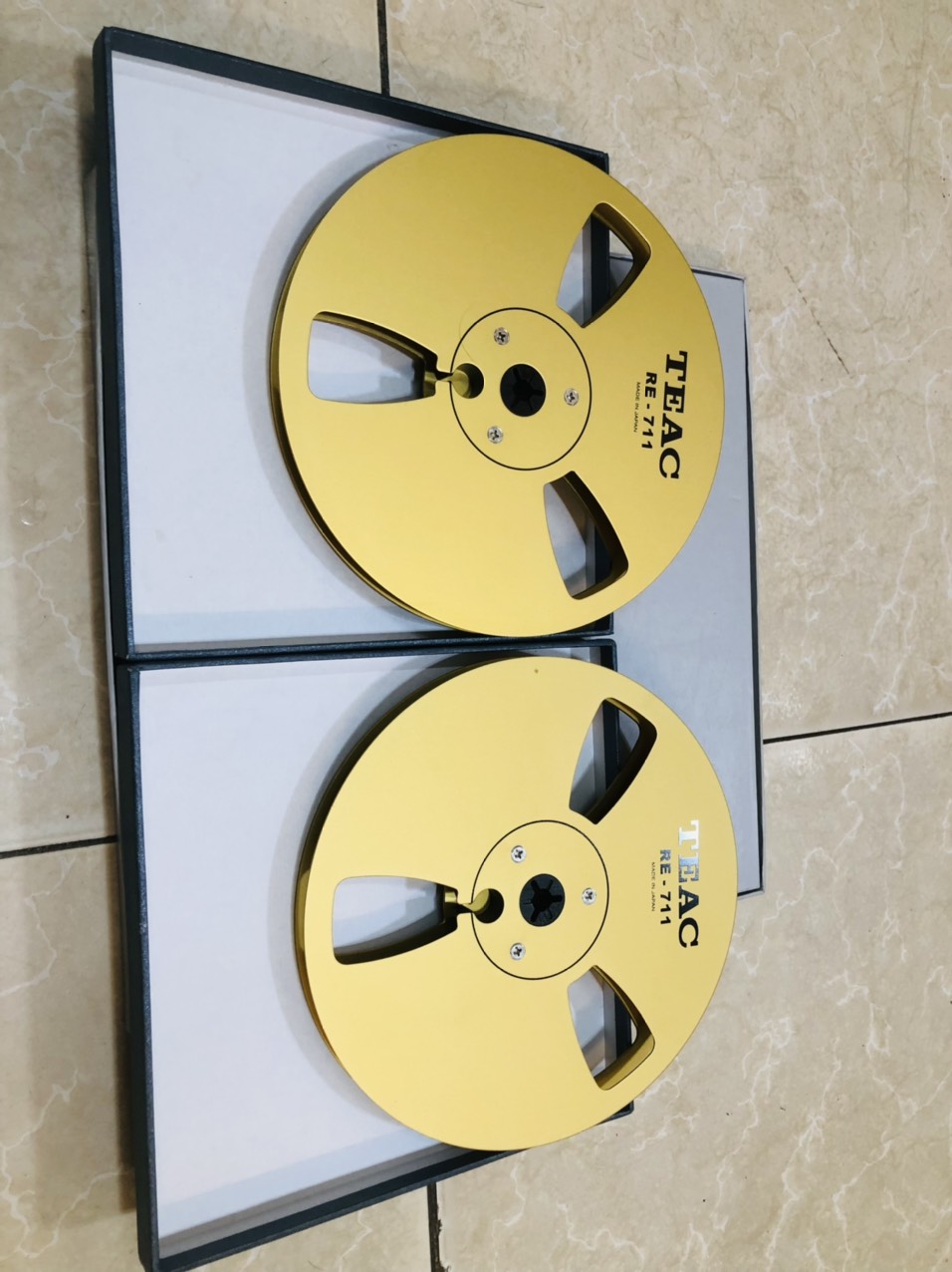 2 chiếc Xương 7 nhôm băng TEAC mầu gold