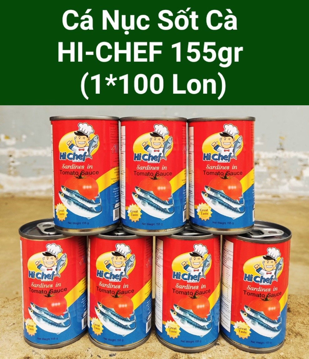 Cá Mòi Sốt Cà Hi Chef Thái Lan 155G 1 lốc 10 hộp