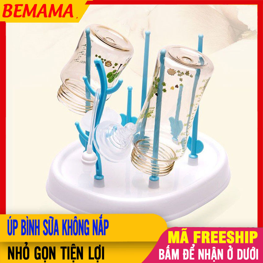 Khay úp bình sữa dạng cây không nắp, chất liệu nhựa không chứa bpa, tiện lợi cho mẹ, an toàn cho bé - up binh sua cho be, khay up binh sua cho be, úp bình cây, úp bình không nắp bemama - up binh khong nap - sp000761